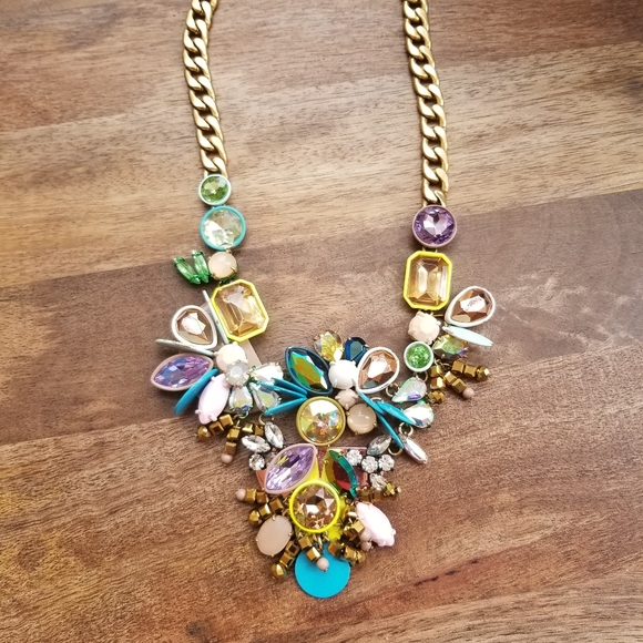 J Crew Neon Mixed Cluster Floral Brulee 